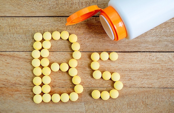 B5-vitamin betűjele magából a vitaminból kirakva.