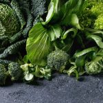 Egészséges zöld leveles zöldségek