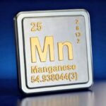 Mangán mint kémiai elem a periódusos rendszerből.