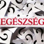Fehér papírcetliken kérdőjel, középen egy nagyobb papírcsíkon piros "egészség" felirattal.